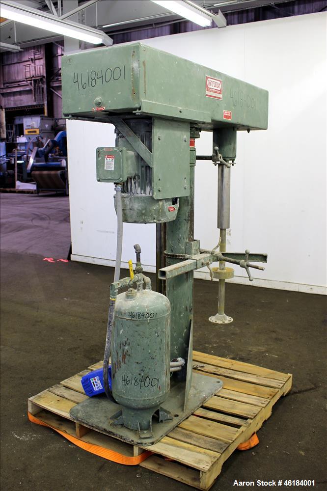 Used Myers Single Shaft High Speed Disperser, Model 775-10. 304 Stainless steel shaft approximately 1-3/4" diameter x 45-1/2" long with 7-1/2" diameter aluminum mixing blade. Will center in an approx...