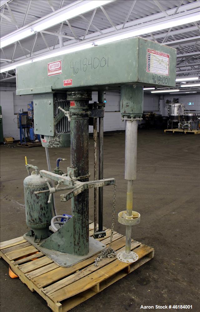 Used- Myers Single Shaft High Speed Disperser, Model 775-10. 304 Stainless steel shaft approximately 1-3/4" diameter x 45-1/...