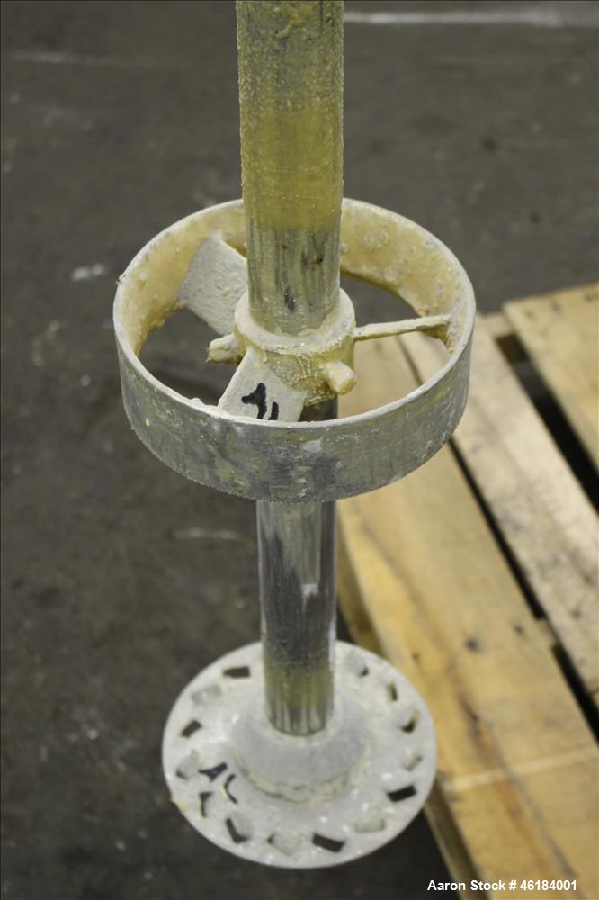 Used Myers Single Shaft High Speed Disperser, Model 775-10. 304 Stainless steel shaft approximately 1-3/4" diameter x 45-1/2" long with 7-1/2" diameter aluminum mixing blade. Will center in an approx...