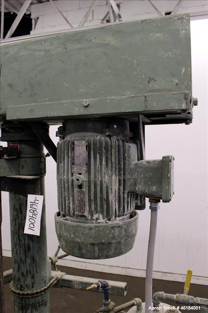 Used Myers Single Shaft High Speed Disperser, Model 775-10. 304 Stainless steel shaft approximately 1-3/4" diameter x 45-1/2" long with 7-1/2" diameter aluminum mixing blade. Will center in an approx...