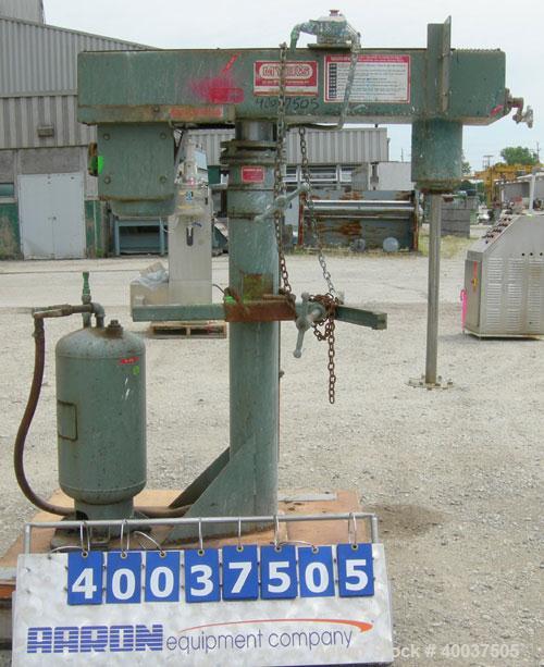 Used Myers Disperser, Model 775-5. 1 1/ 2" diameter x 25" long 301 stainless steel shaft with a 7" diameter 301 stainless steel blade. Will center in an approximate 32" diameter can. Air over oil lif...