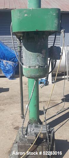 Used Myers 10 HP Dispersion mixer, Model 775A. Includes stainless steel shaft and dispersion blade. Driven by 10 HP, 220/440V, 3-phase, 60 Hz, 1,800 RPM motor through V-belt assembly. Stainless steel...