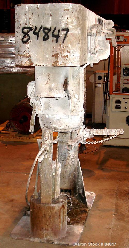 Used Myers Heavy Duty Disperser, Model 800-30. 2" diameter stainless steel shaft with 16" diameter sawtooth blade. Will center in an approximate 56" diameter can. Manual variable speed, speed range a...