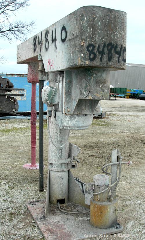 USED: Myers Dissolver, model 800-50. 3" diameter x 58" long stainless steel shaft with 16" diameter sawtooth blade. Will center in an approximate 72" diameter can. 360 degree swing. Manual variable s...