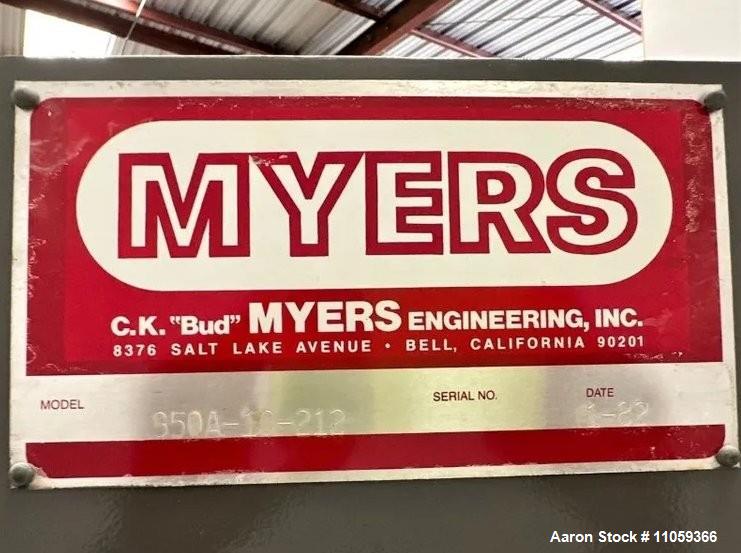 Used Myers Dual Shaft Disperser | High Shear Mixer | Model 850A-10-212 | 10 HP | Stainless Steel Shafts