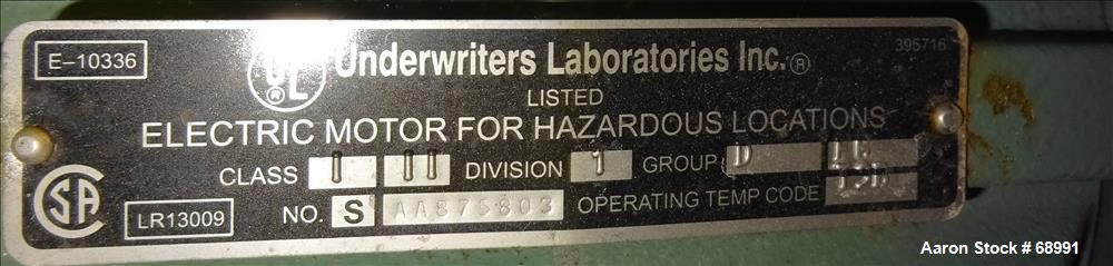 Used: Stainless Steel Myers triple shaft mixer, model L550-500A