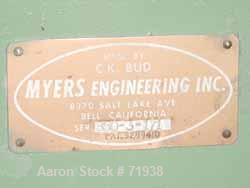 Used Stainless Steel Myers Dual Shaft High Speed Disperser, Model L850