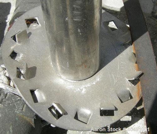 Used Myers Disperser, Model LDA-2. 1 1/4" diameter x 22" long 304 stainless steel shaft with a 3 1/2" diameter 304 stainless steel blade. Will center in an approximate 24" diameter can. Air over oil ...