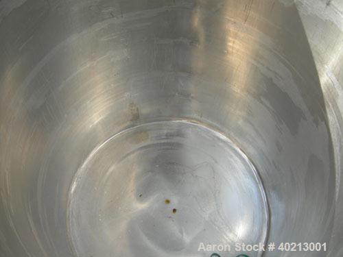 Used Myers dual shaft mixer, model V550A-5-7.5. (2) 2" diameter shafts, (1) 304 stainless steel, 6"  diameter saw tooth blade, driven by a 7.5 hp, 3/60/230/460 volt, 3515 rpm variable speed XP motor....
