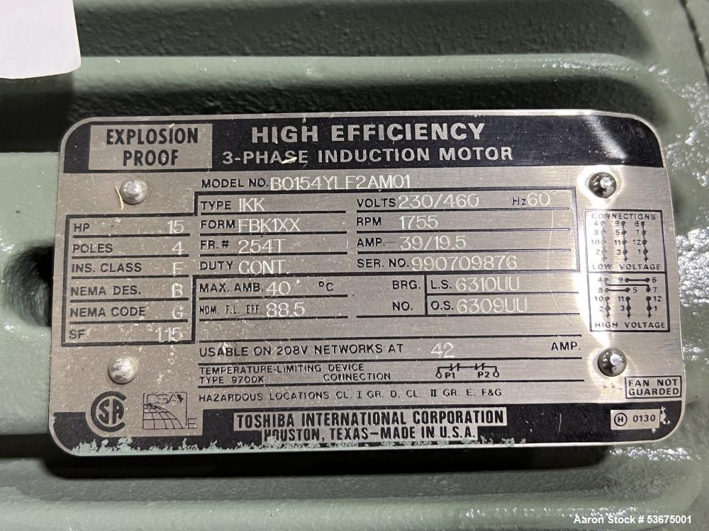 Myers Dual Shaft Disperser, Model V550A-7.5-15