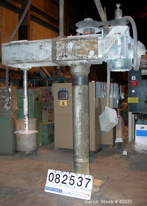Used: Dissolver, 3" diameter x 48" long stainless steel shaft