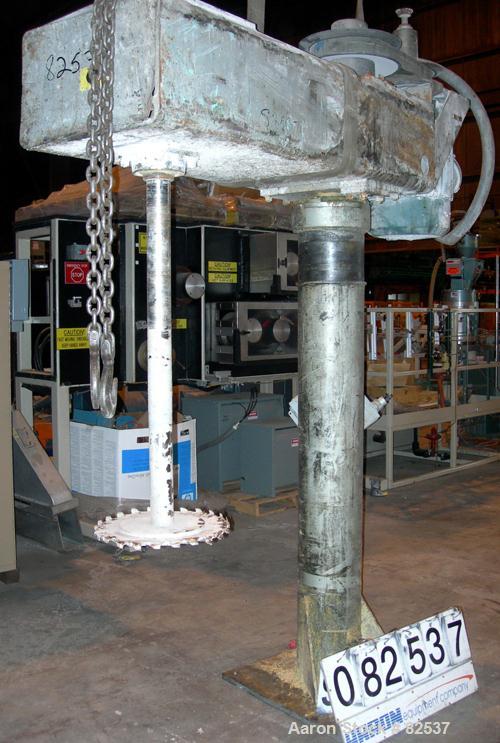 Used: Dissolver, 3" diameter x 48" long stainless steel shaft