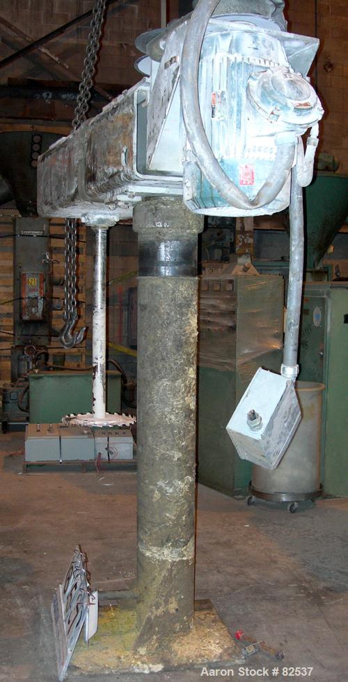 Used: Dissolver, 3" diameter x 48" long stainless steel shaft