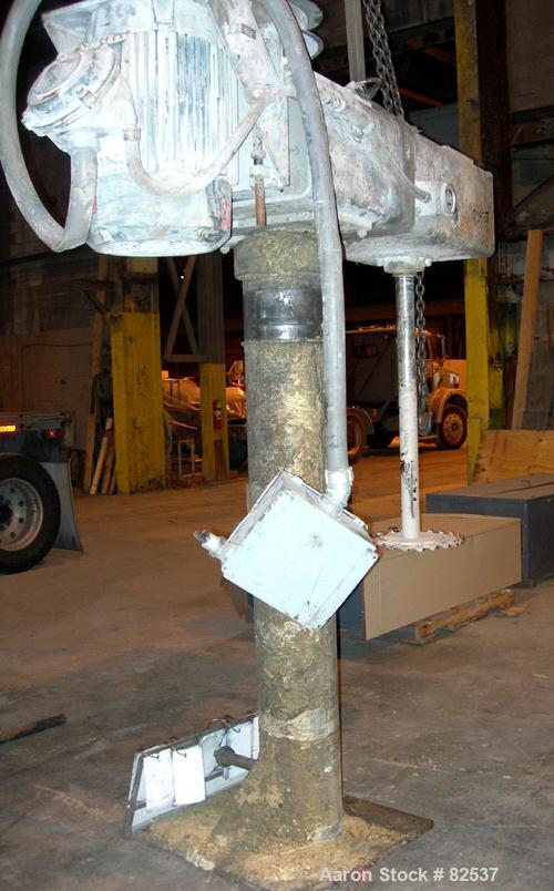 Used: Dissolver, 3" diameter x 48" long stainless steel shaft
