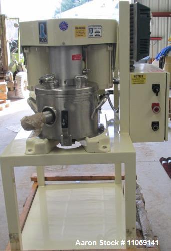 Used- Ross Model PVM-2, 2 Gallon Triple Shaft (tri-shaft) Vacuum Mixer. Mixers include anchor, disperser and emulsifier. Eac...