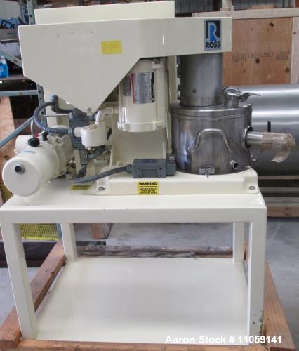 Used- Ross Model PVM-2, 2 Gallon Triple Shaft (tri-shaft) Vacuum Mixer. Mixers include anchor, disperser and emulsifier. Eac...