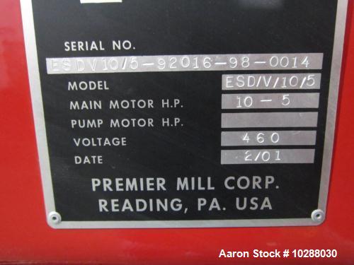 Used-Premier Dual Shaft Vacuum High Speed Disperser, Model ESD/V/10/5