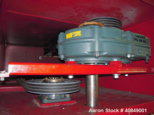 Used Premier Mill Corp Prem-A-Mix ESD Dual Shaft Disperser, Model ESD/V-40/25, 304 stainless steel. 138 to 275 gallon batch size. Jacketed mixing can 45" diameter x 50" straight side, tested internal...