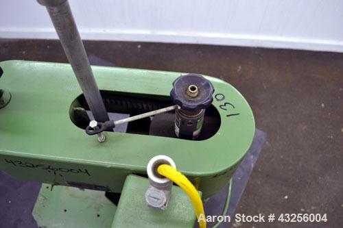 Used Premier Mill Laboratory Dispersator. Capacity up to 5 gallon batches. Approximate ¾” diameter x 10” long 316 stainless steel shaft, no mixing blade. Driven by a 1-1/2hp, 3/60/230/460 volt, 3450 ...