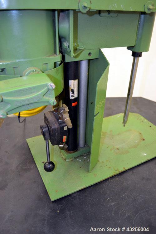 Used Premier Mill Laboratory Dispersator. Capacity up to 5 gallon batches. Approximate ¾” diameter x 10” long 316 stainless steel shaft, no mixing blade. Driven by a 1-1/2hp, 3/60/230/460 volt, 3450 ...