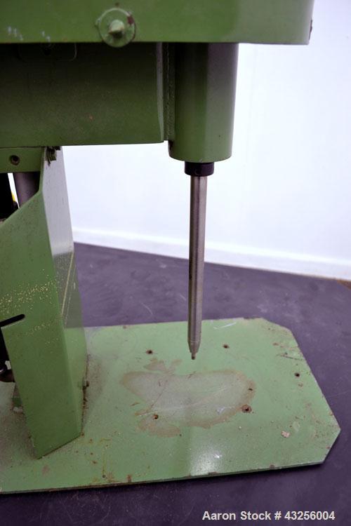 Used Premier Mill Laboratory Dispersator. Capacity up to 5 gallon batches. Approximate ¾” diameter x 10” long 316 stainless steel shaft, no mixing blade. Driven by a 1-1/2hp, 3/60/230/460 volt, 3450 ...