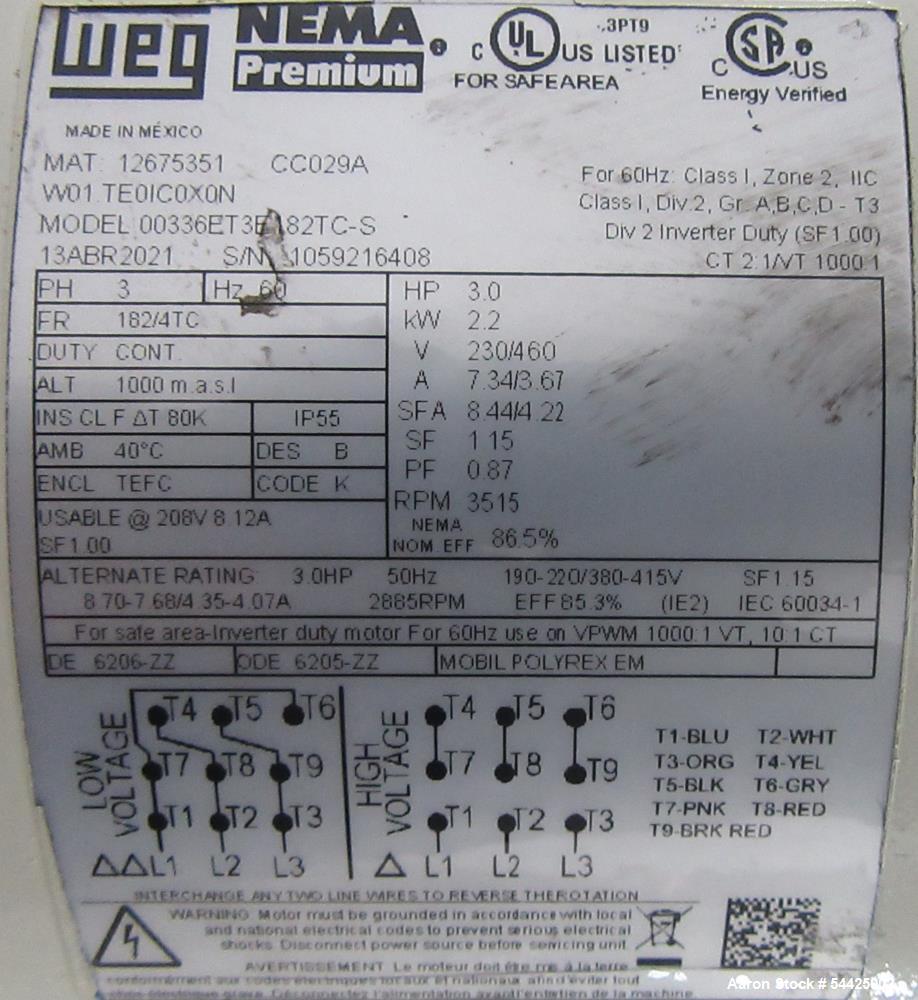 Used Charles Ross HSD-3 High Speed Disperser 3 Gallon Lab Mixer