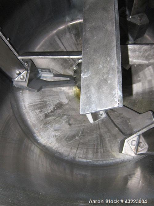 Used Schold Concentric Triple Shaft Tri-axial Disperser, 304 Stainless Steel. (1) High speed shear blade, driven by a 40 hp, 3/60/230/460 volt, 1800 rpm XP motor, speed range 0-1750 rpm, (1) Intermed...