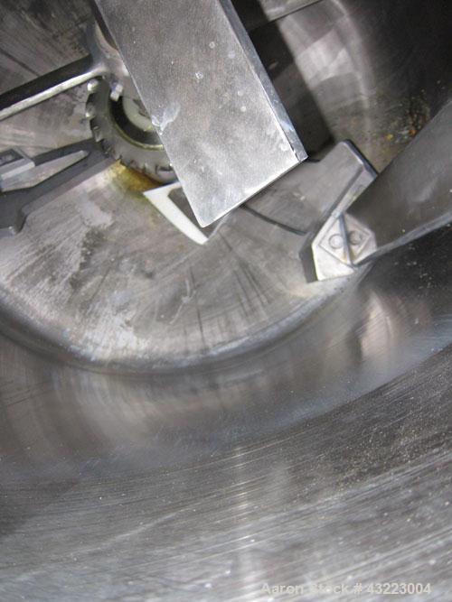 Used Schold Concentric Triple Shaft Tri-axial Disperser, 304 Stainless Steel. (1) High speed shear blade, driven by a 40 hp, 3/60/230/460 volt, 1800 rpm XP motor, speed range 0-1750 rpm, (1) Intermed...