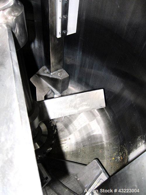 Used Schold Concentric Triple Shaft Tri-axial Disperser, 304 Stainless Steel. (1) High speed shear blade, driven by a 40 hp, 3/60/230/460 volt, 1800 rpm XP motor, speed range 0-1750 rpm, (1) Intermed...