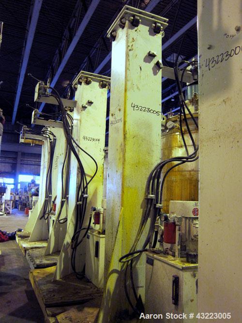Used Schold Concentric Triple Shaft Tri-axial Disperser, 304 Stainless Steel. (1) High speed shear blade, driven by a 40 hp, 3/60/230/460 volt, 1800 rpm XP motor, speed range 0-1750 rpm, (1) Intermed...