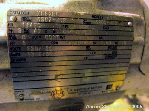 Used Schold Concentric Triple Shaft Tri-axial Disperser, 304 Stainless Steel. (1) High speed shear blade, driven by a 40 hp, 3/60/230/460 volt, 1800 rpm XP motor, speed range 0-1750 rpm, (1) Intermed...