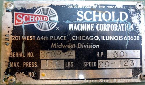Used Schold Dual Drive Co-Axial Disperser, Model VHLS