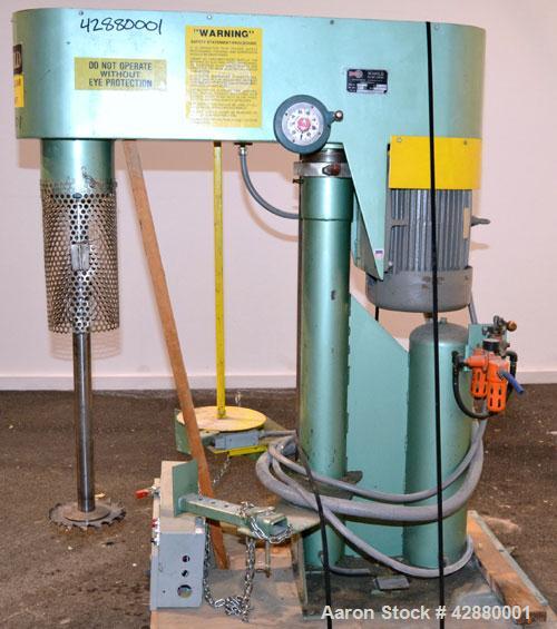 Used Schold Variable High Speed Disperser, Model VHS 400. Approximately 2-3/16’’ diameter x 38" long 304 stainless steel shaft with a 10" diameter 304 stainless steel saw tooth blade. Will center in ...