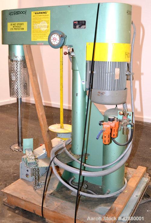 Used Schold Variable High Speed Disperser, Model VHS 400. Approximately 2-3/16’’ diameter x 38" long 304 stainless steel shaft with a 10" diameter 304 stainless steel saw tooth blade. Will center in ...