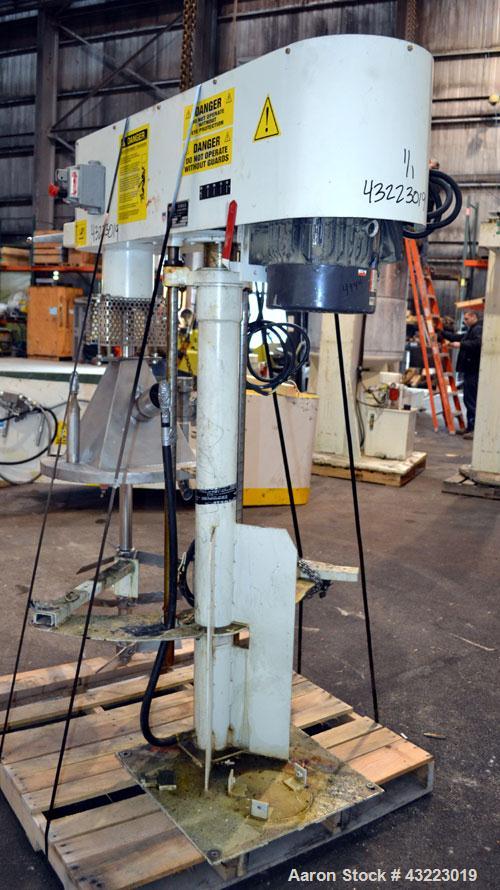Used Schold Single Shaft Variable Low Speed Disperser, Model VLS 300