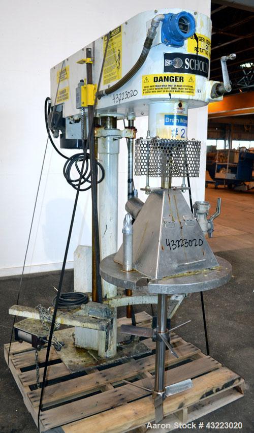 Used Schold Single Shaft Variable Low Speed Disperser, Model VLS 300