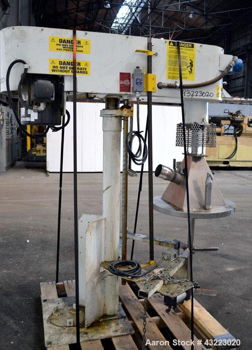 Used Schold Single Shaft Variable Low Speed Disperser, Model VLS 300
