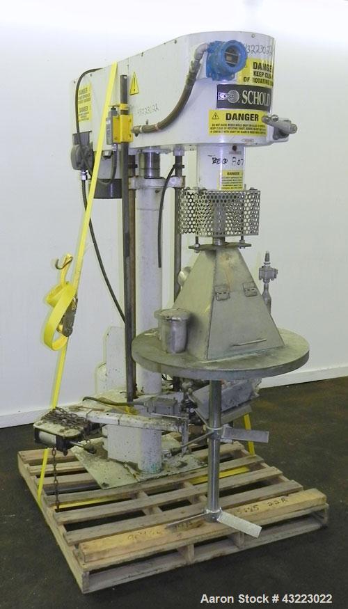 Used Schold Single Shaft Variable Low Speed Disperser, Model VLS 300