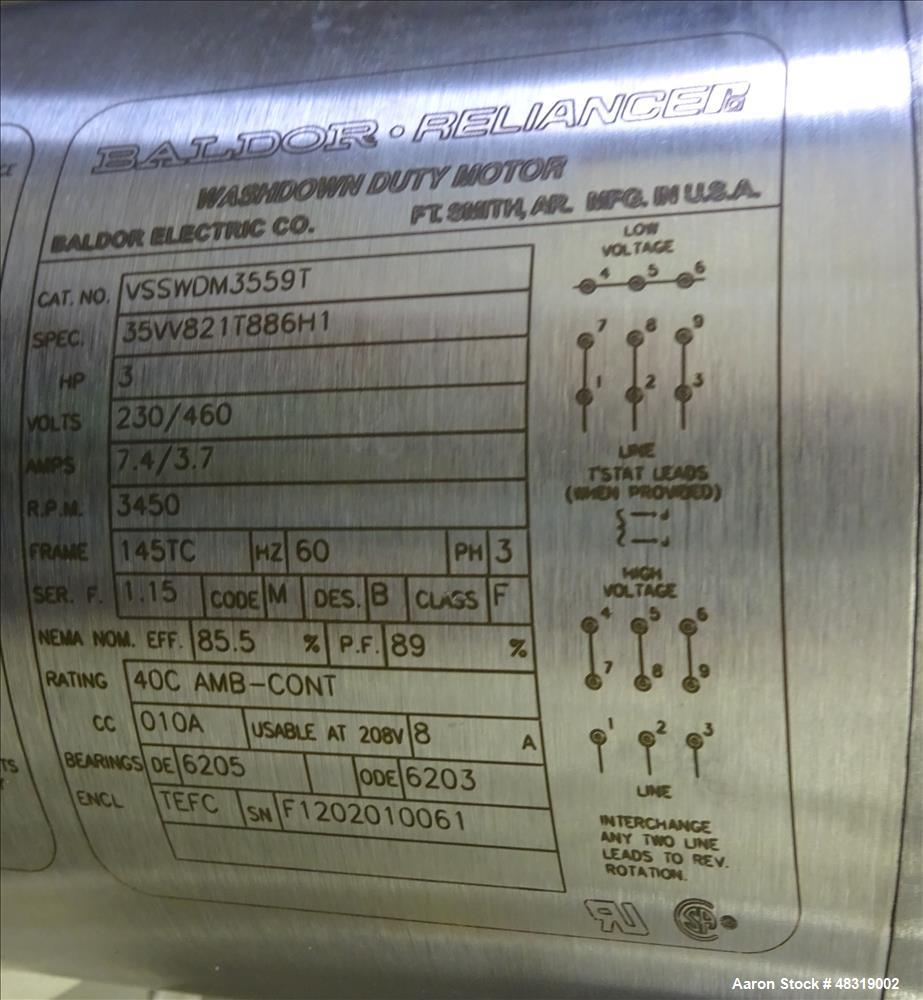 Used Scott Turbon Laboratory Mixer, Model LA-1-1.3.1.125, 304 Stainless Steel.