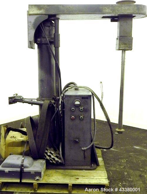 Used Shar Disperser, Model D300N. (1) 2-1/4” Diameter x 41” long 304 stainless steel shaft. Will center in a container up to approximate 64” diameter. Speed range 1000-2400 rpm. Includes (2) 12”, 11”...