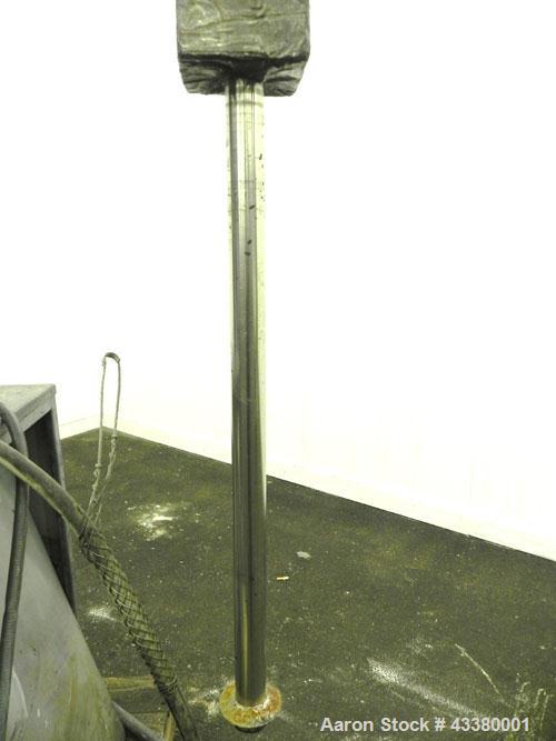 Used Shar Disperser, Model D300N. (1) 2-1/4” Diameter x 41” long 304 stainless steel shaft. Will center in a container up to approximate 64” diameter. Speed range 1000-2400 rpm. Includes (2) 12”, 11”...