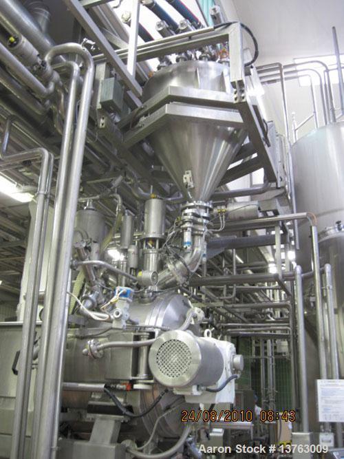 Used Stephan TC 300 Universal Mixer/Cooker, stainless steel construction, drum size 79 gallons (300 liters), batch size 26-58 gallons (100-220 liters).  Maximum temperature 203 deg F (95 deg C), with...