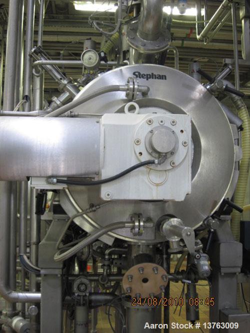 Used Stephan TC 300 Universal Mixer/Cooker, stainless steel construction, drum size 79 gallons (300 liters), batch size 26-58 gallons (100-220 liters).  Maximum temperature 203 deg F (95 deg C), with...