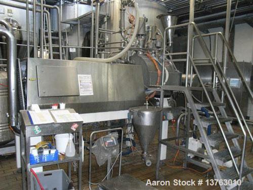 Used Stephan TC 400 Universal Mixer/Cooker, stainless steel construction, drum size 105 gallons (400 liters), batch size 34-74 gallons (130-280 liters).  Maximum temperature 203 deg F (95 deg C), wit...