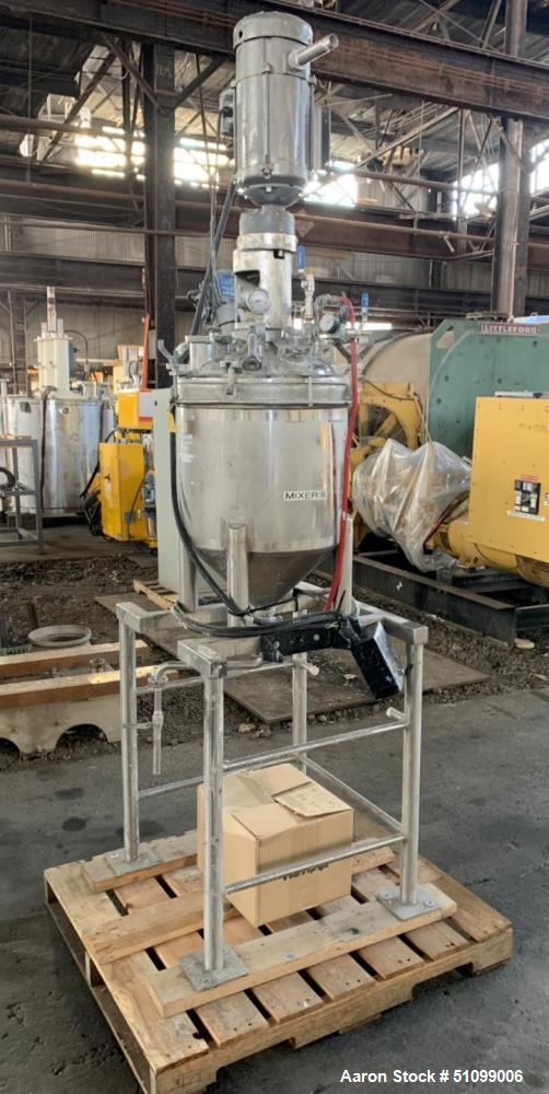 Used 25 Gallon Stainless Steel Mix Tank