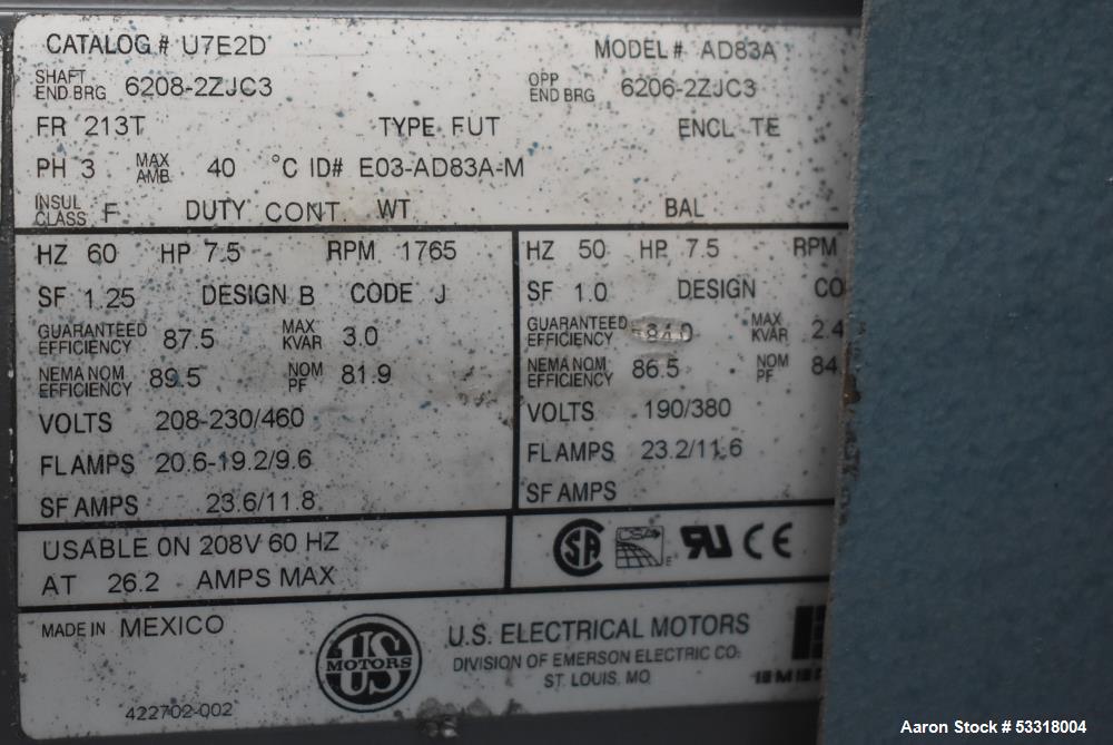 Myers Tri-Shaft Series Model V550/500 Mixer