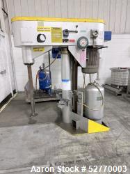 Used- Schold Disperser Mixer. Maximum pressure 150 lbs. Speed 400 - 2000 rpm. Schold high pumper, high speed blade. Driven b...