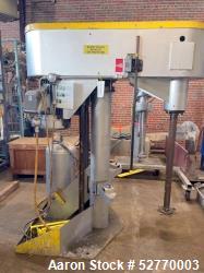 Used- Schold Disperser Mixer. Maximum pressure 150 lbs. Speed 400 - 2000 rpm. Schold high pumper, high speed blade. Driven b...