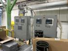 Used Shar Systems 4 Tank Batching System. (1) 1000 gallon stainless steel jacketed tank with 150 hp disperser with 22