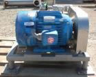 Used Admix Boston Shear Pump, Model BSM37-3-P, 316 Stainless Steel. Approximately 15 to 50 gallons per minute capacity, tip speed 115 feet per second. Approximate 4-1/4 diameter stator, 3 rotor. 2-1/...